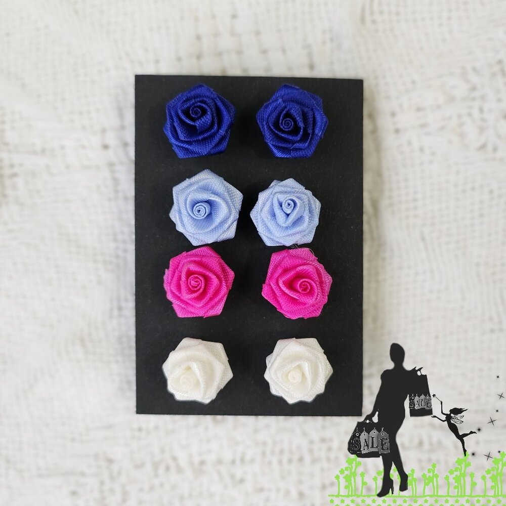 BFD Vintage Rose Stud Earring Set